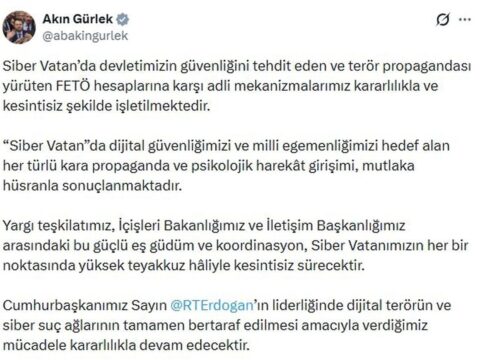 Adalet Bakanı Gürlek: FETÖ Hesaplarına Karşı Adli Süreçler Sürdürülecek